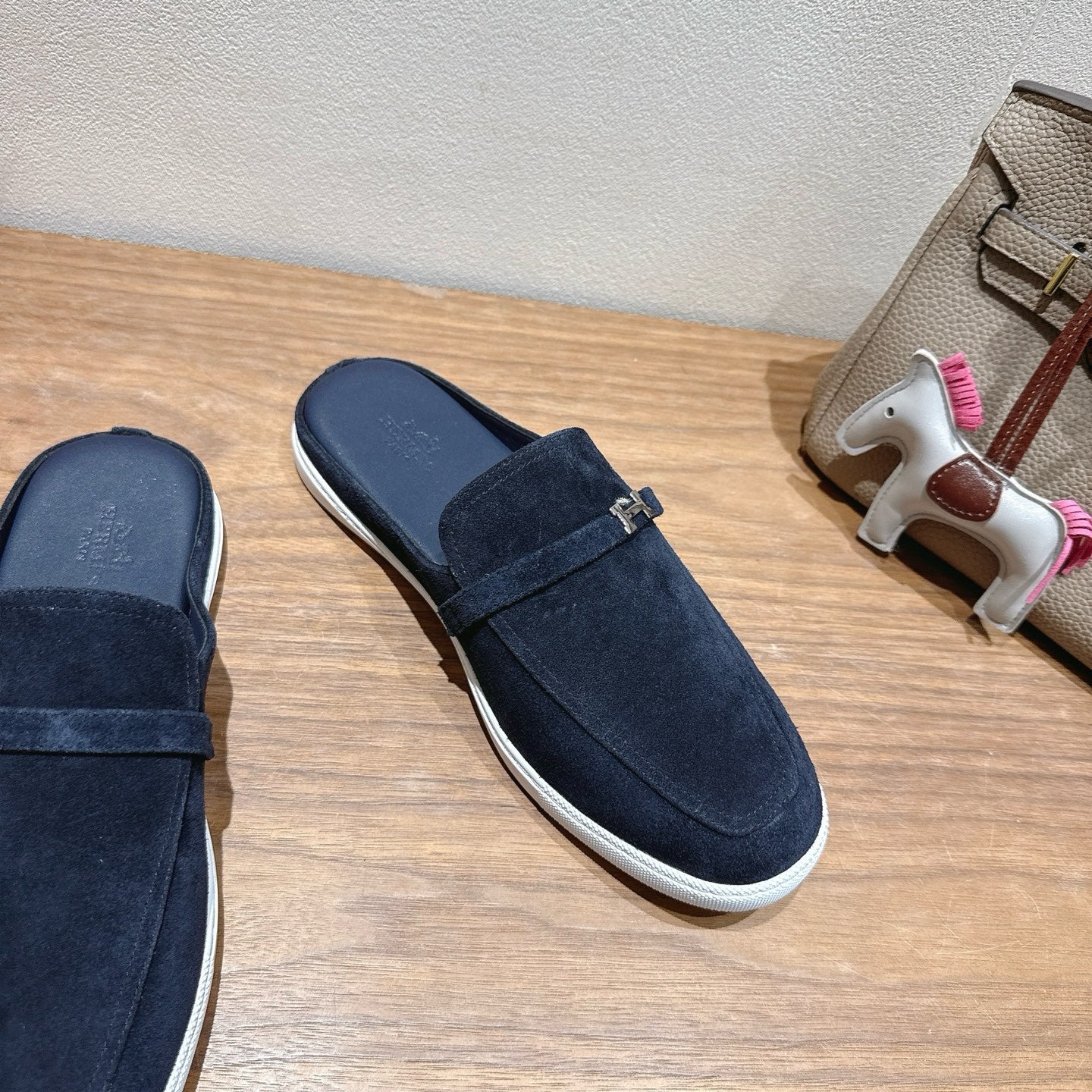 HM Men's 25 Likely Mule Navy Blue Suede 691643