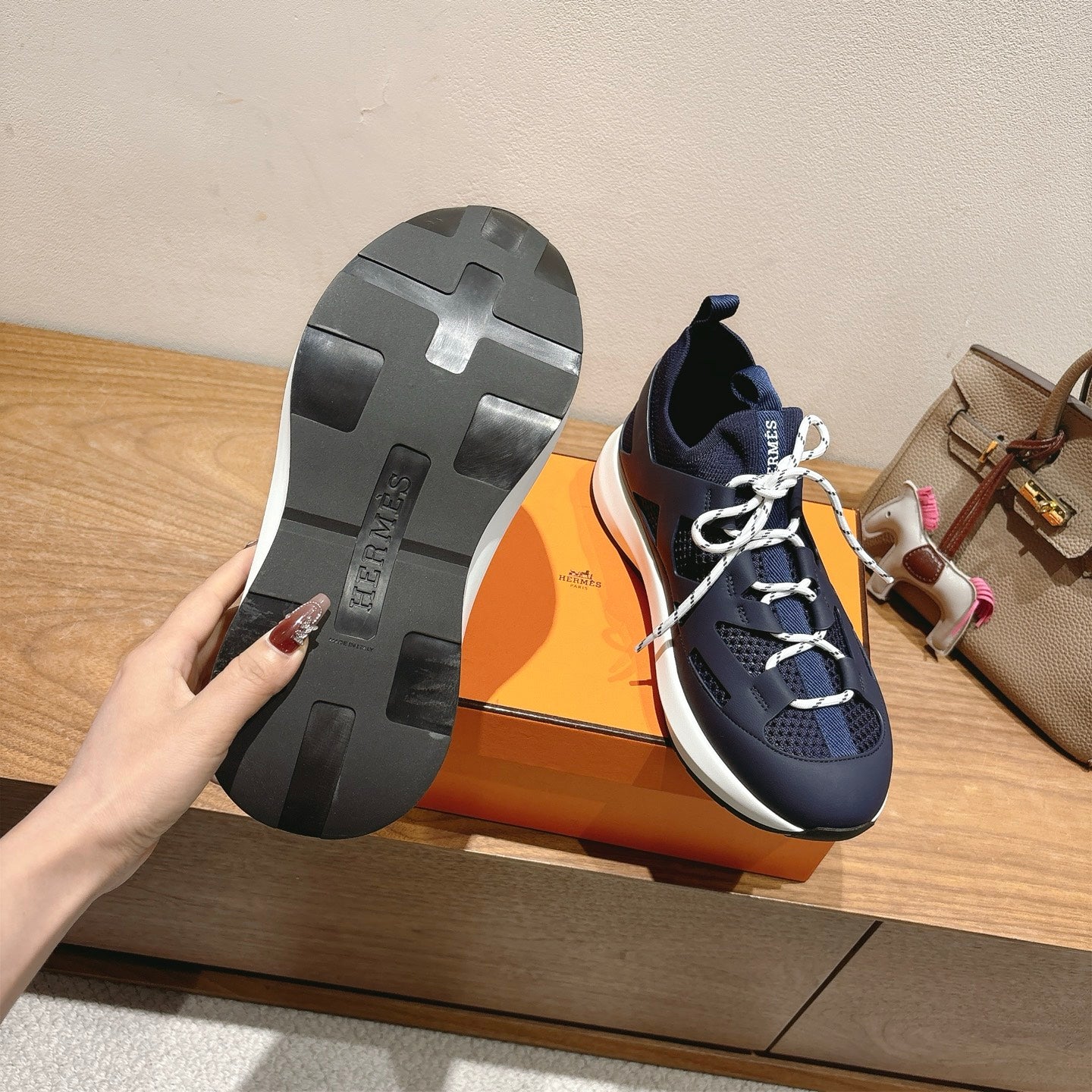 HM 25 Katana Sneaker Blue Calfskin 353500