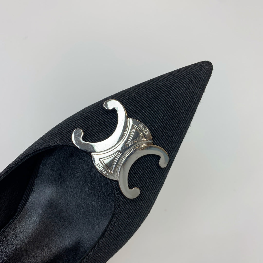 MEDIUM-HEELED 50MM PUMP IN BLACK SUEDE