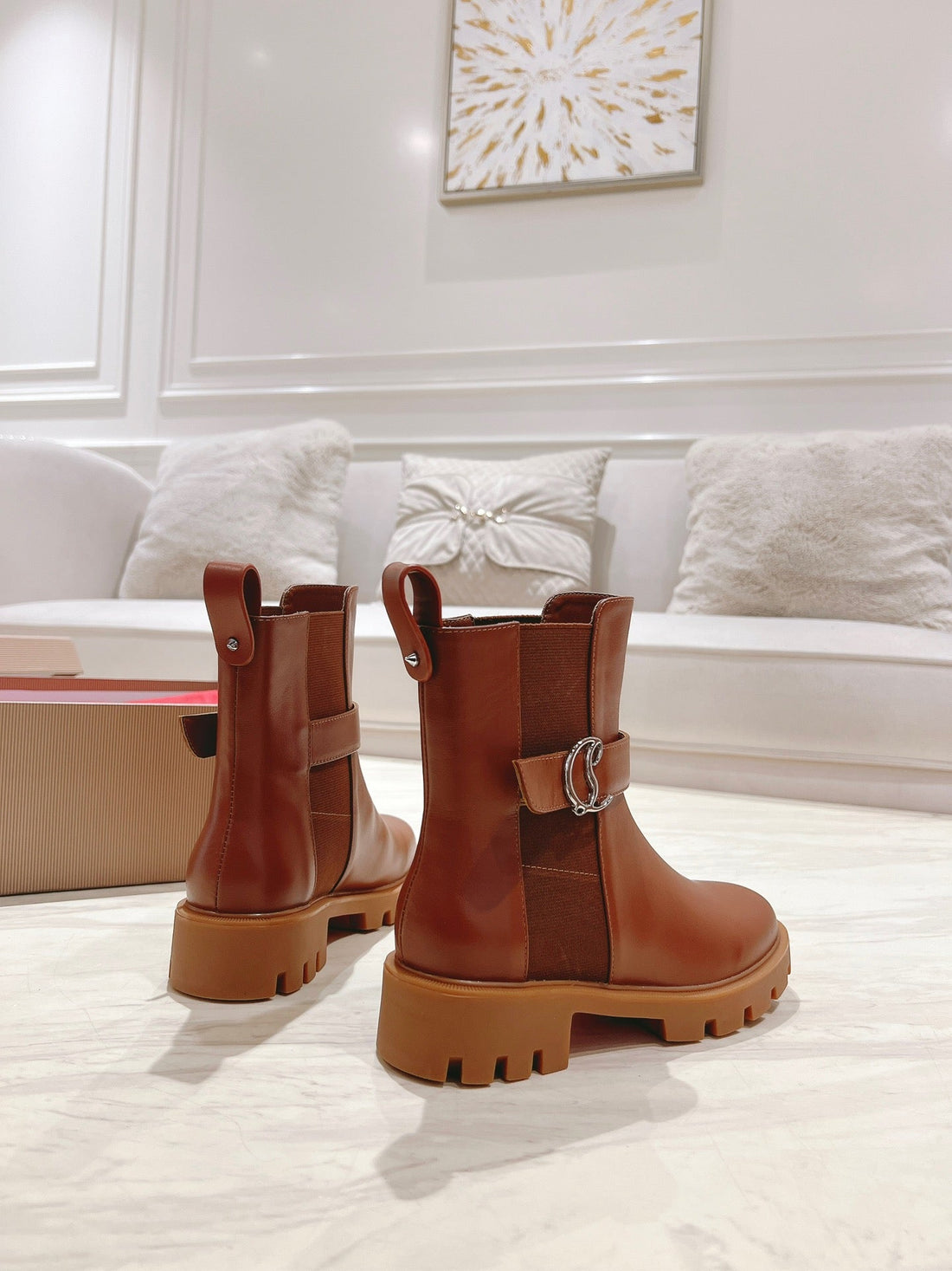 CL 25C Chelsea Booty Lug Chocolate  Calf Leather 167687