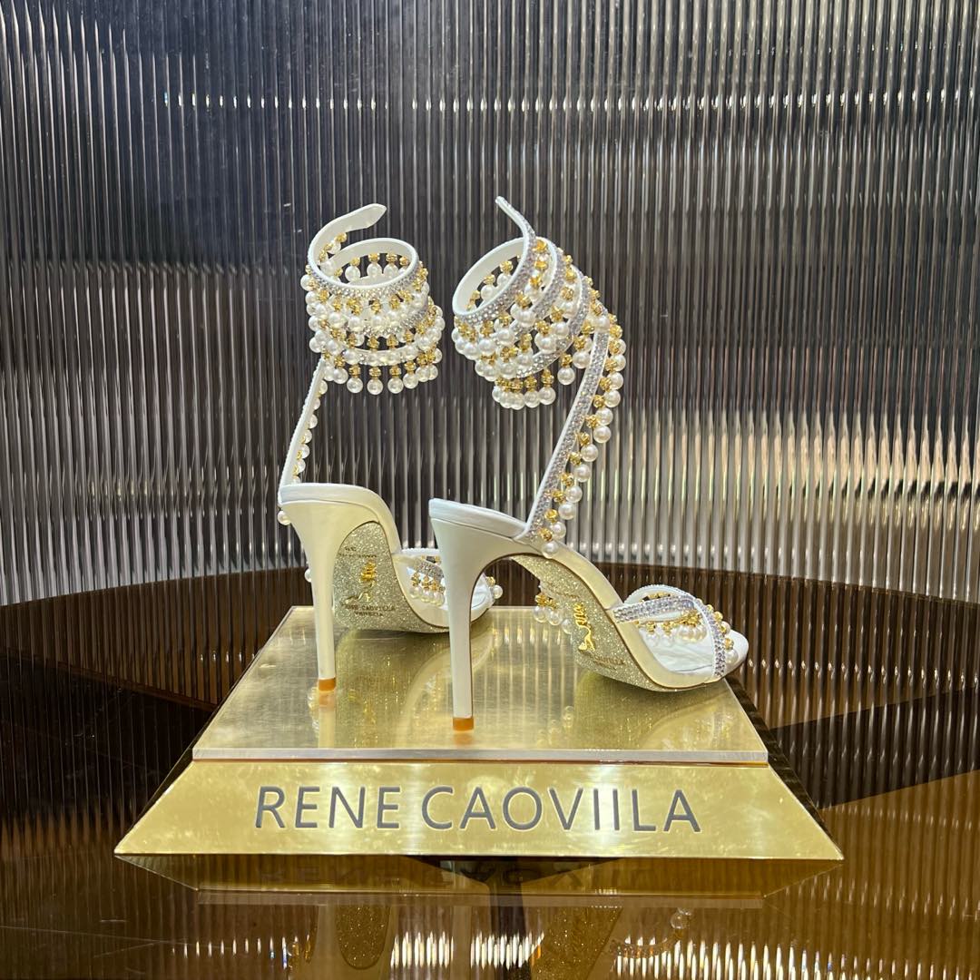 RC Gold Buckle Pearl Crystal Lamp Pendant Wrapped White Sheepskin 174988