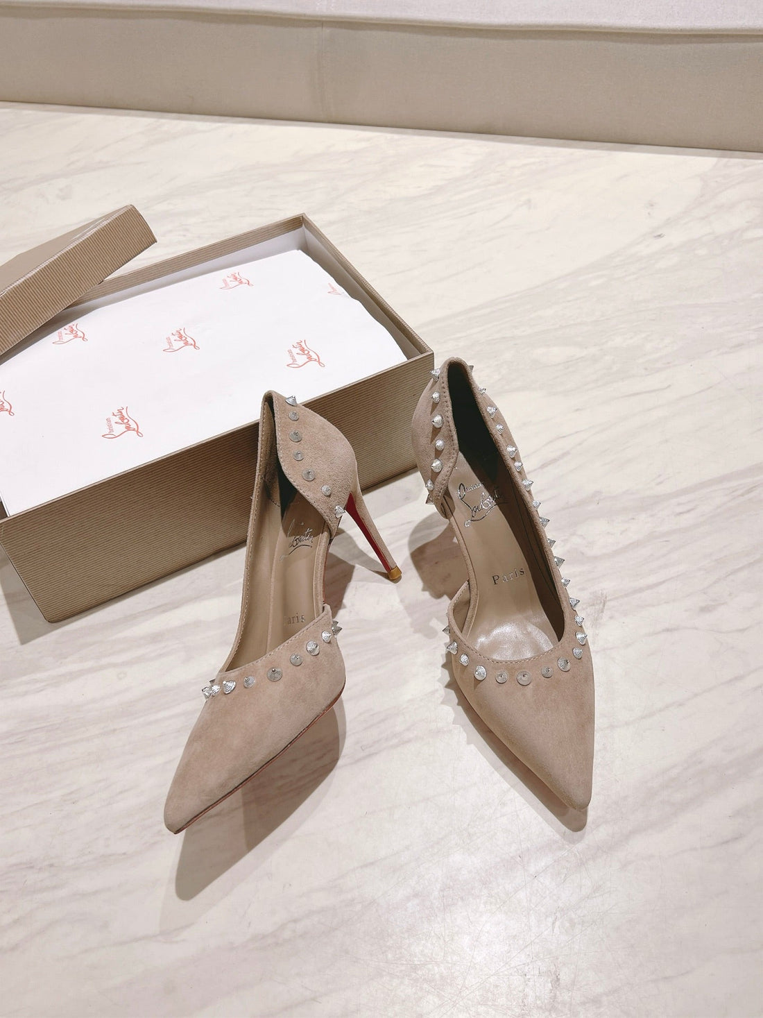 CL 25 Iriza Pumps 8.5cm Beige Suede 314899