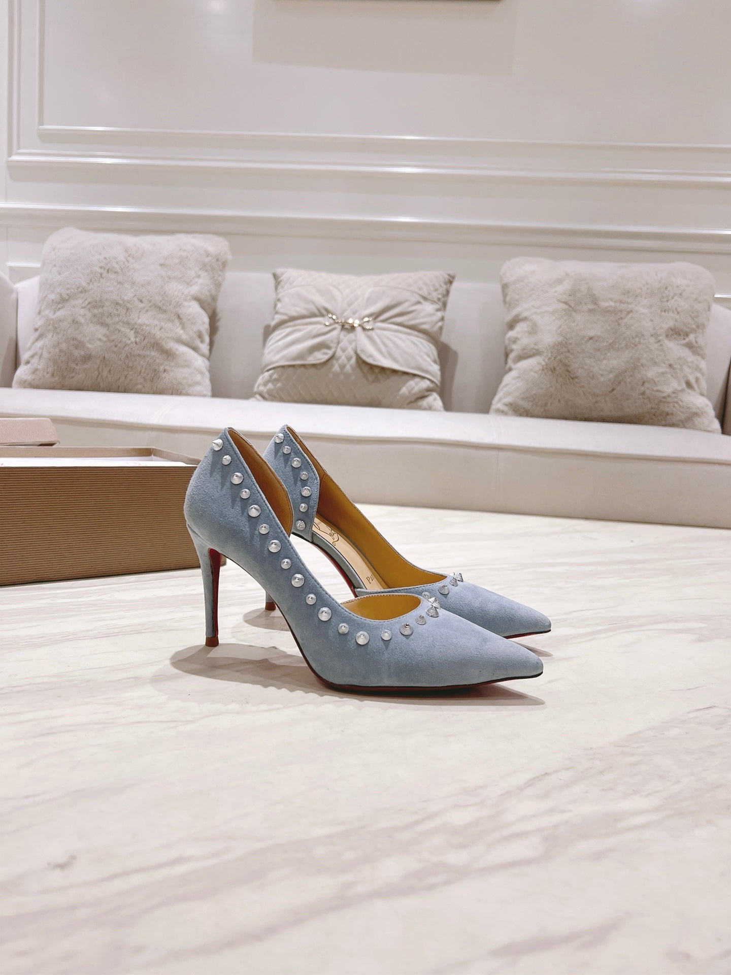 CL 25 Iriza Pumps 8.5cm Blue Suede 314900