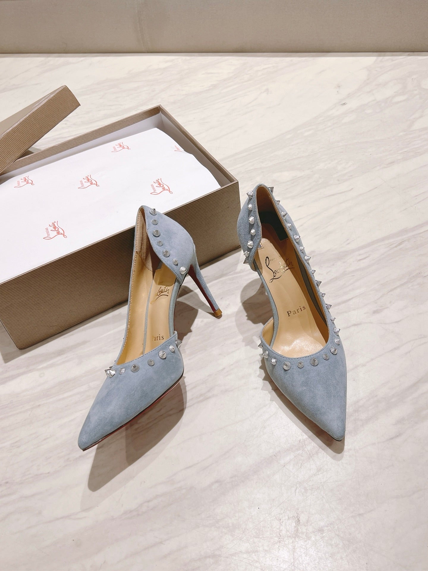 CL 25 Iriza Pumps 8.5cm Blue Suede 314900