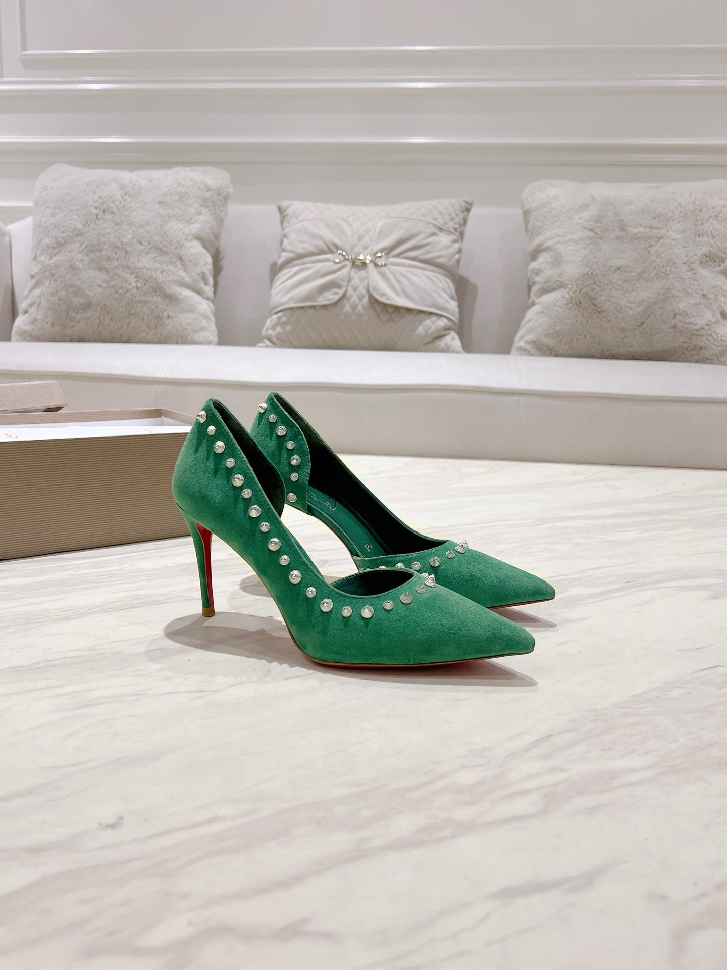 CL 25 Iriza Pumps 8.5cm Green Suede 314904