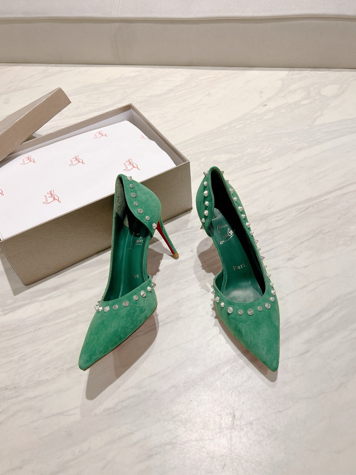 CL 25 Iriza Pumps 8.5cm Green Suede 314904
