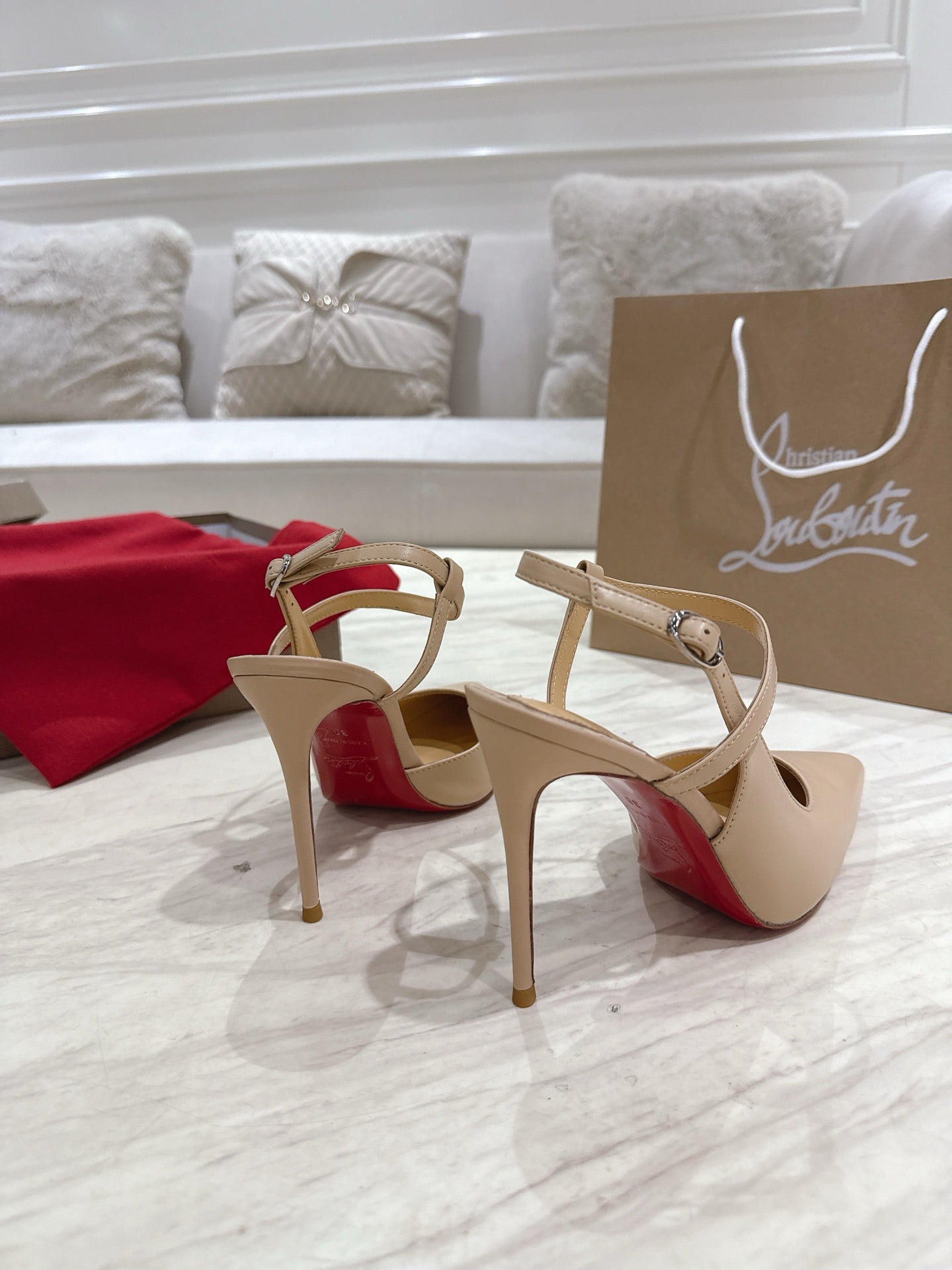 CL 25 Slingback Beige Gloss Calf Patent Leather 307522