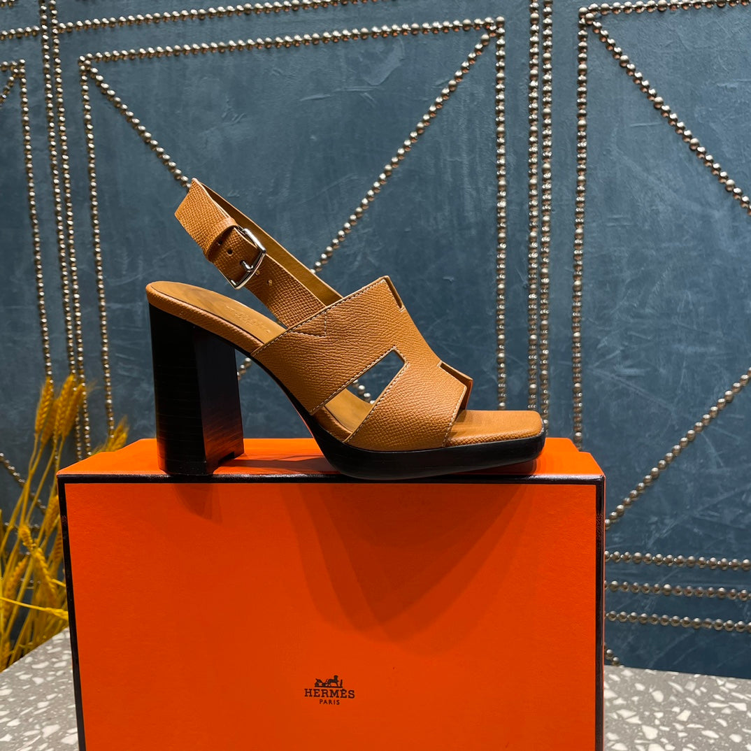 ERIS SANDAL 95 CARAMEL LAMBSKIN