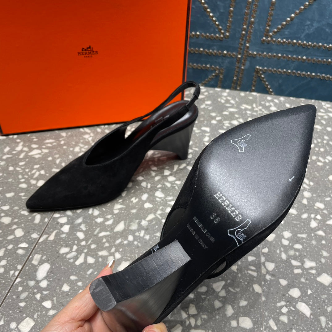 HM Intime 70 Pump Black Suede 962931