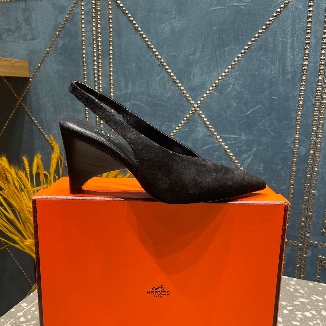 HM Intime 70 Pump Black Suede 962931