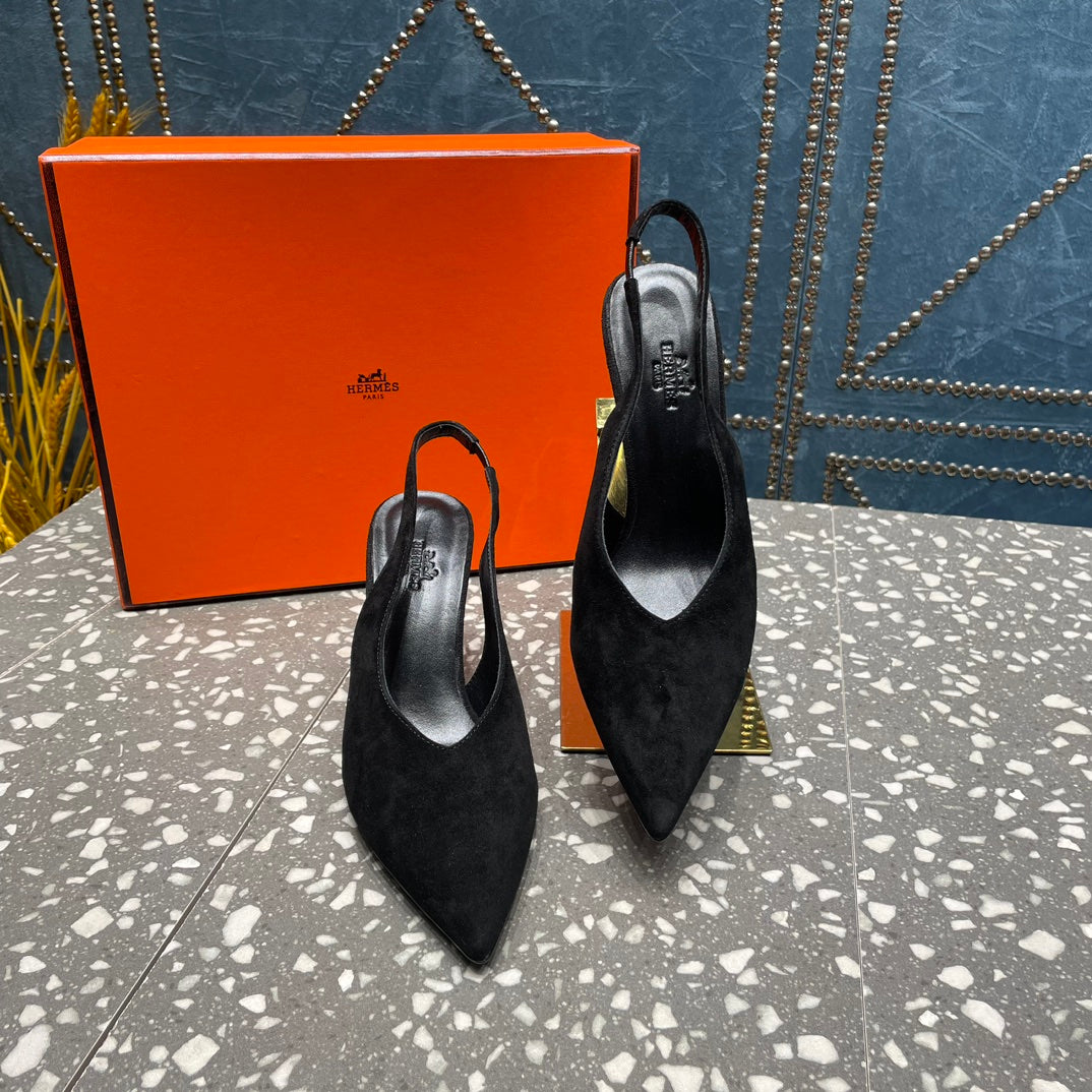 HM Intime 70 Pump Black Suede 962931