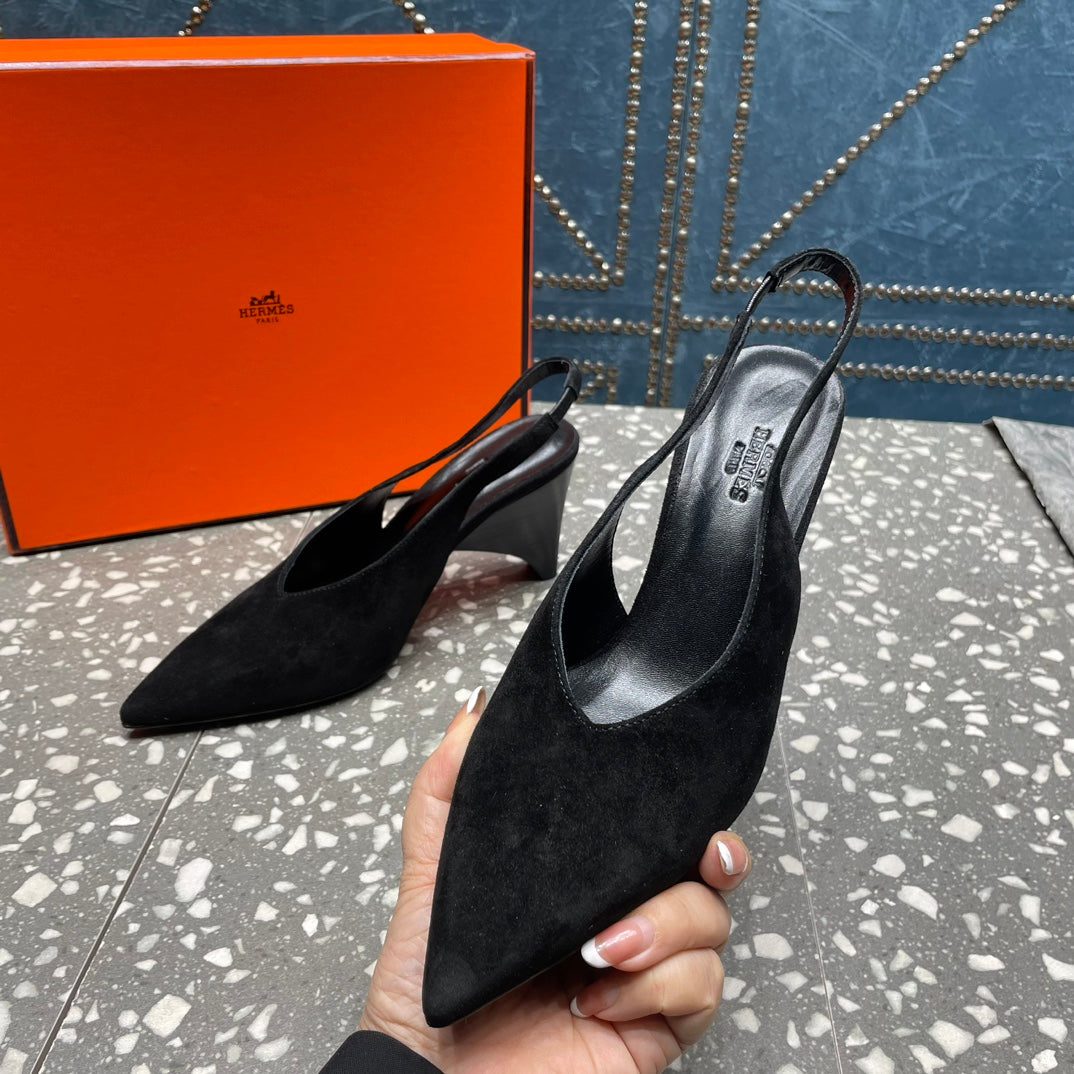 HM Intime 70 Pump Black Suede 962931