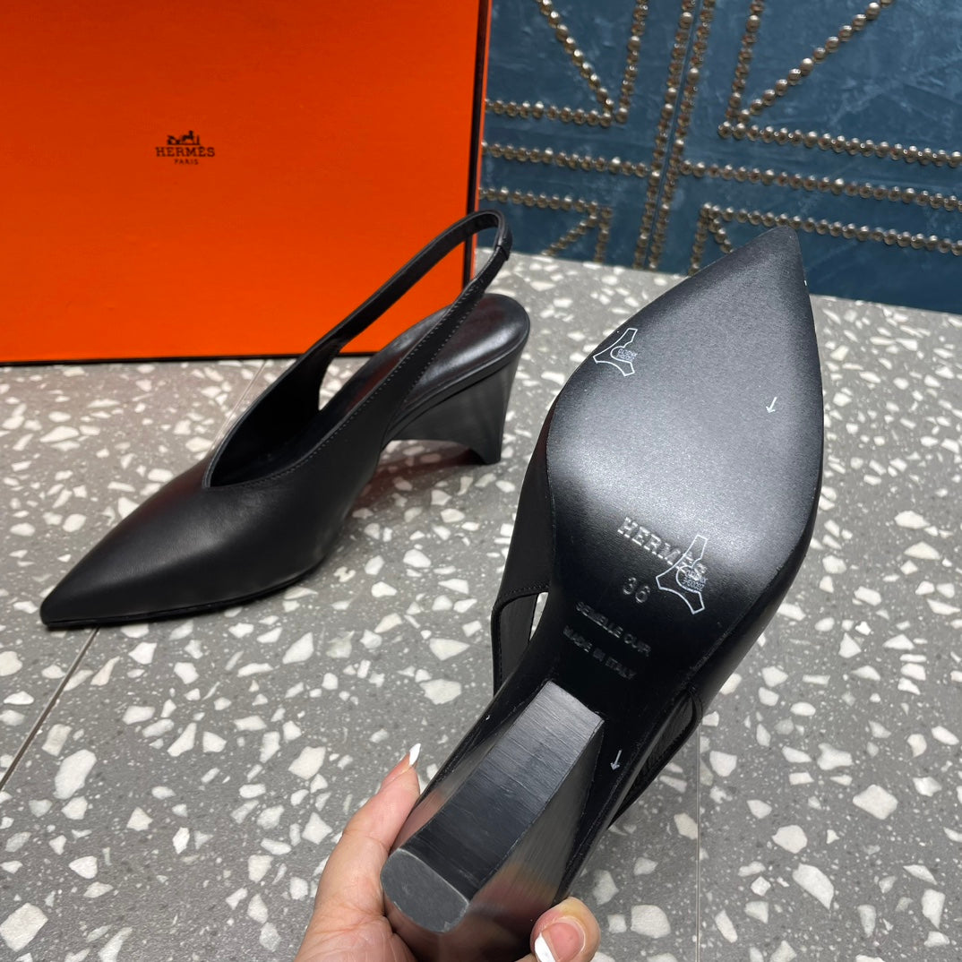 HM Intime 70 Pump Black Lambskin 962935