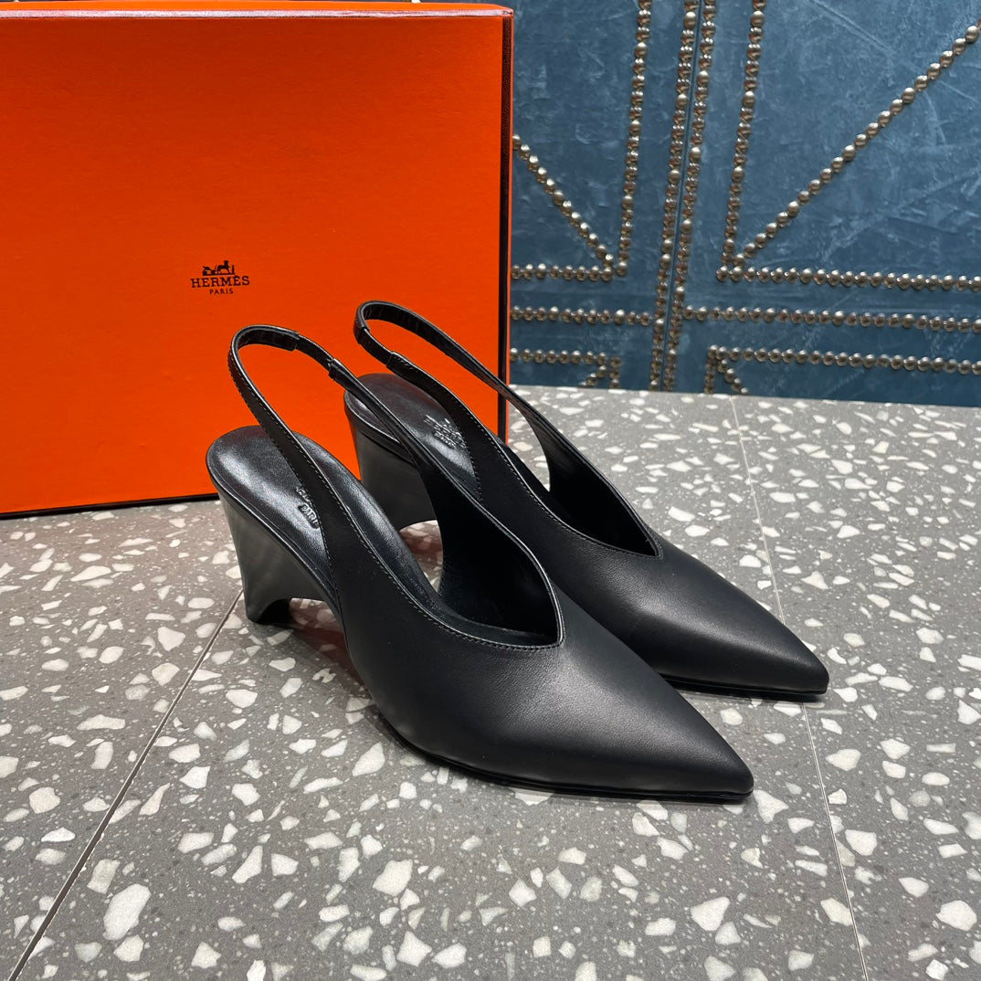 HM Intime 70 Pump Black Lambskin 962935