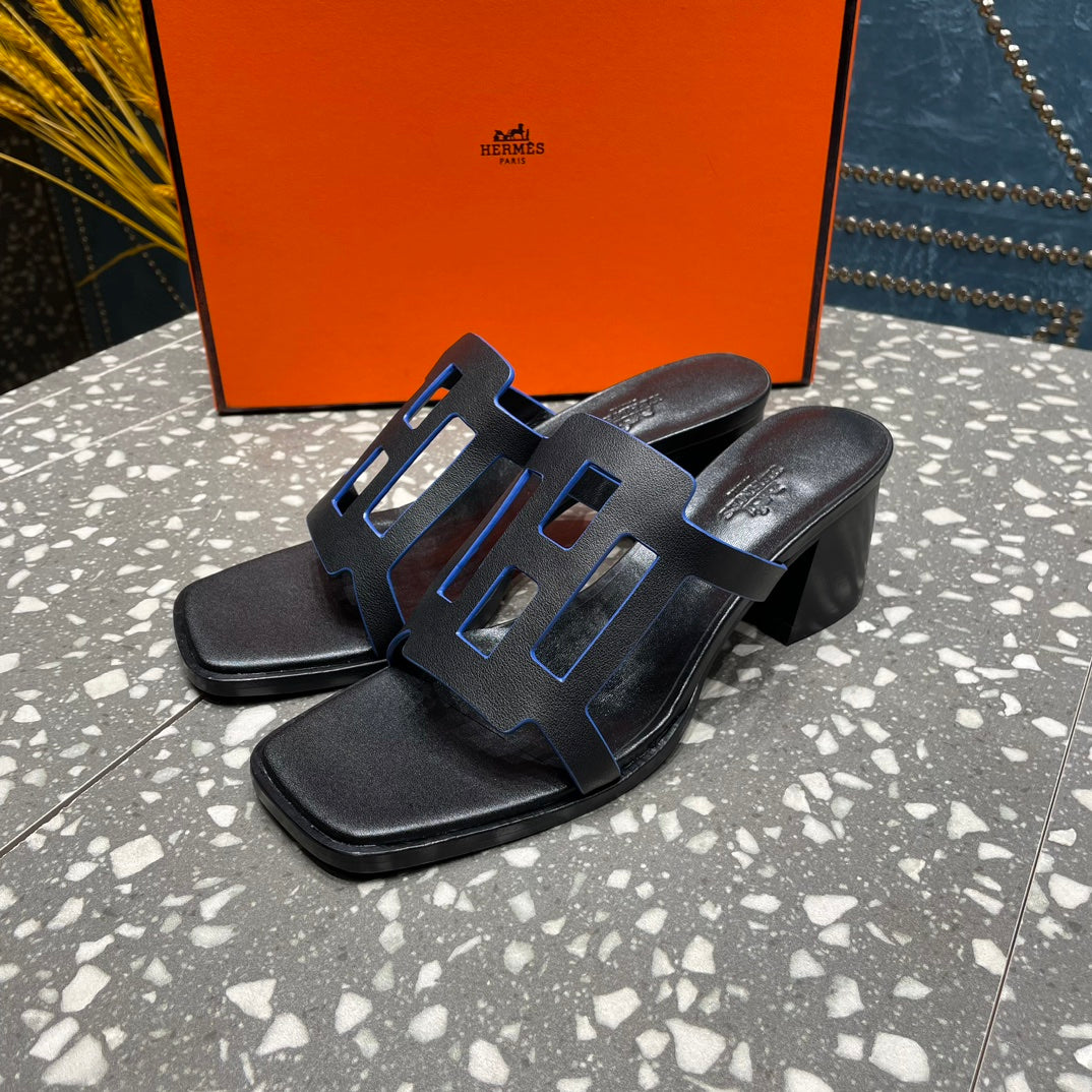 HM Lzzy 50 Sandal Black Lambskin 962943