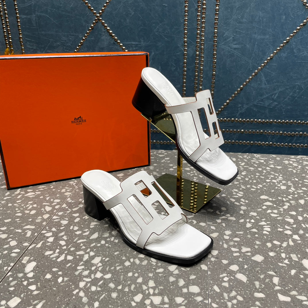 HM Lzzy 50 Sandal White Lambskin 962945