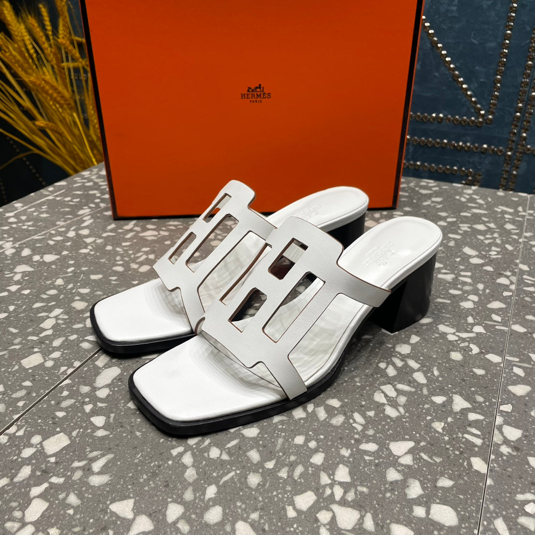 HM Lzzy 50 Sandal White Lambskin 962945