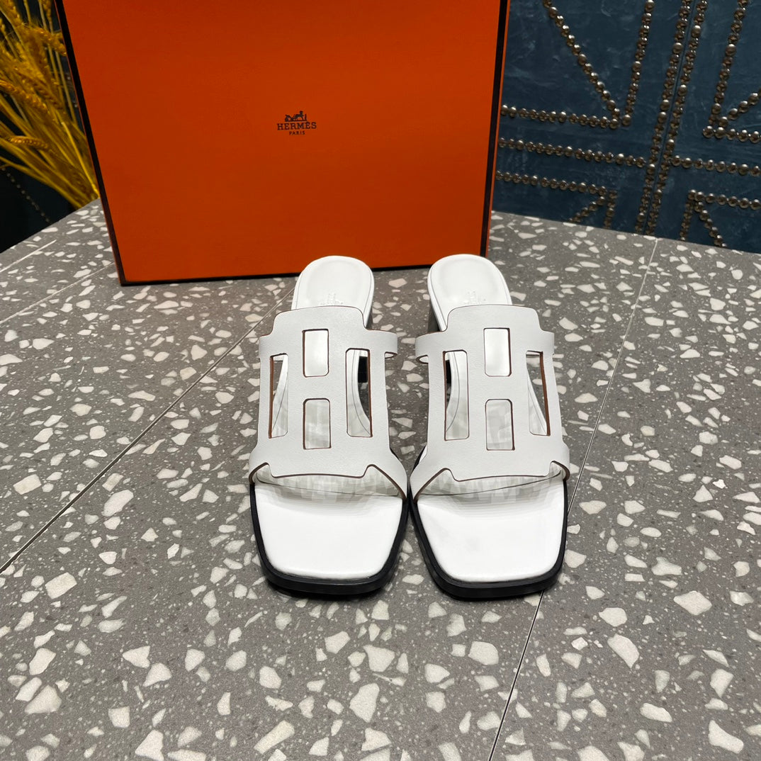 HM Lzzy 50 Sandal White Lambskin 962945