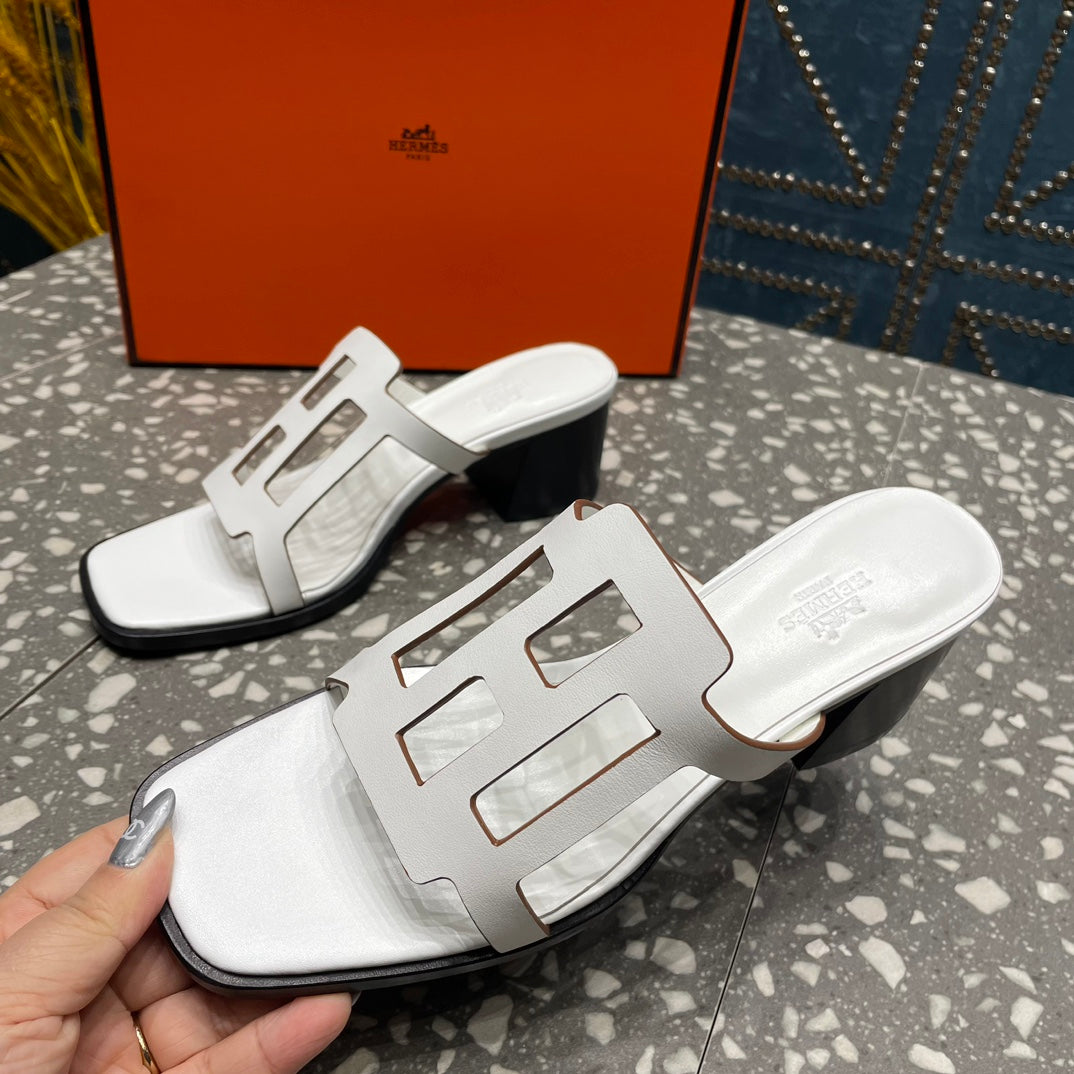 HM Lzzy 50 Sandal White Lambskin 962945