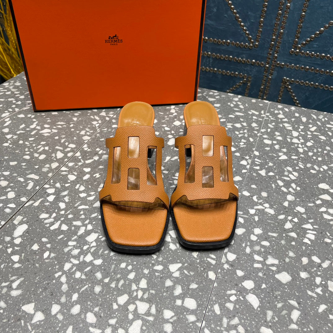 HM Lzzy 50 Sandal Brown Orange Cowhide 962958