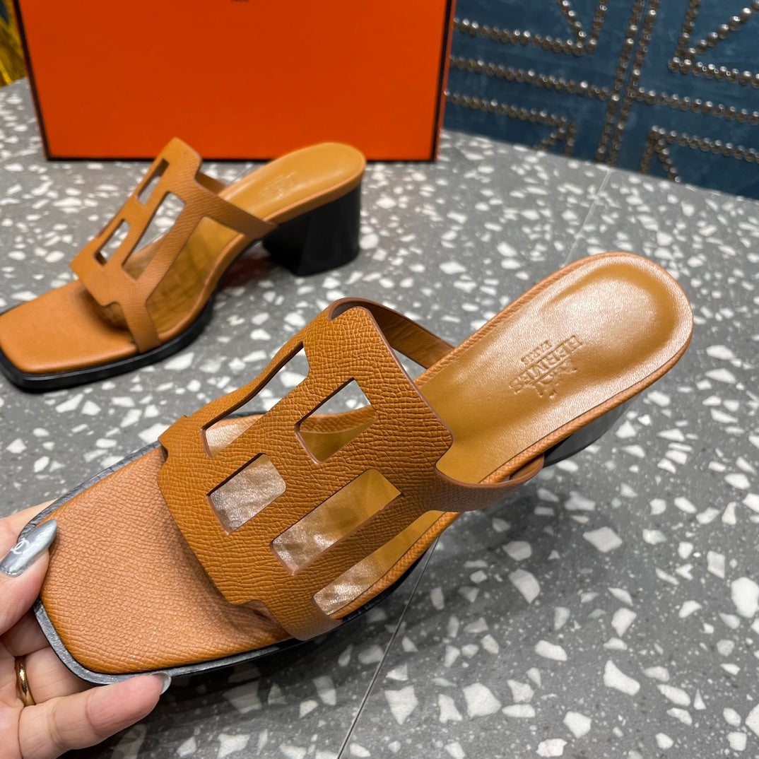 HM Lzzy 50 Sandal Brown Orange Cowhide 962958