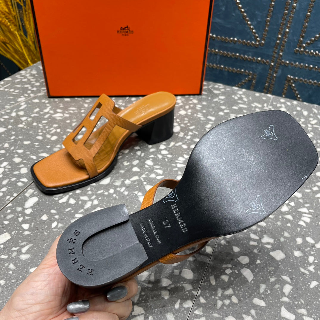 HM Lzzy 50 Sandal Brown Orange Cowhide 962958