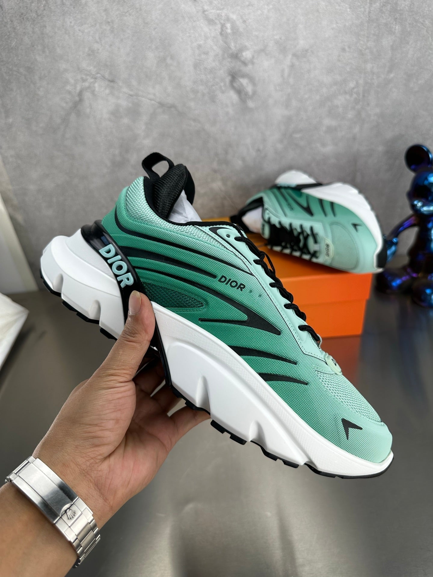 CD B44 Blade Sneaker Green Mesh 646450