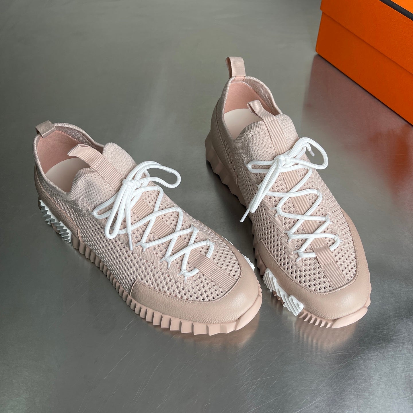 HM Men's 25 Lift Sneaker Pink Mesh Calfskin 703766