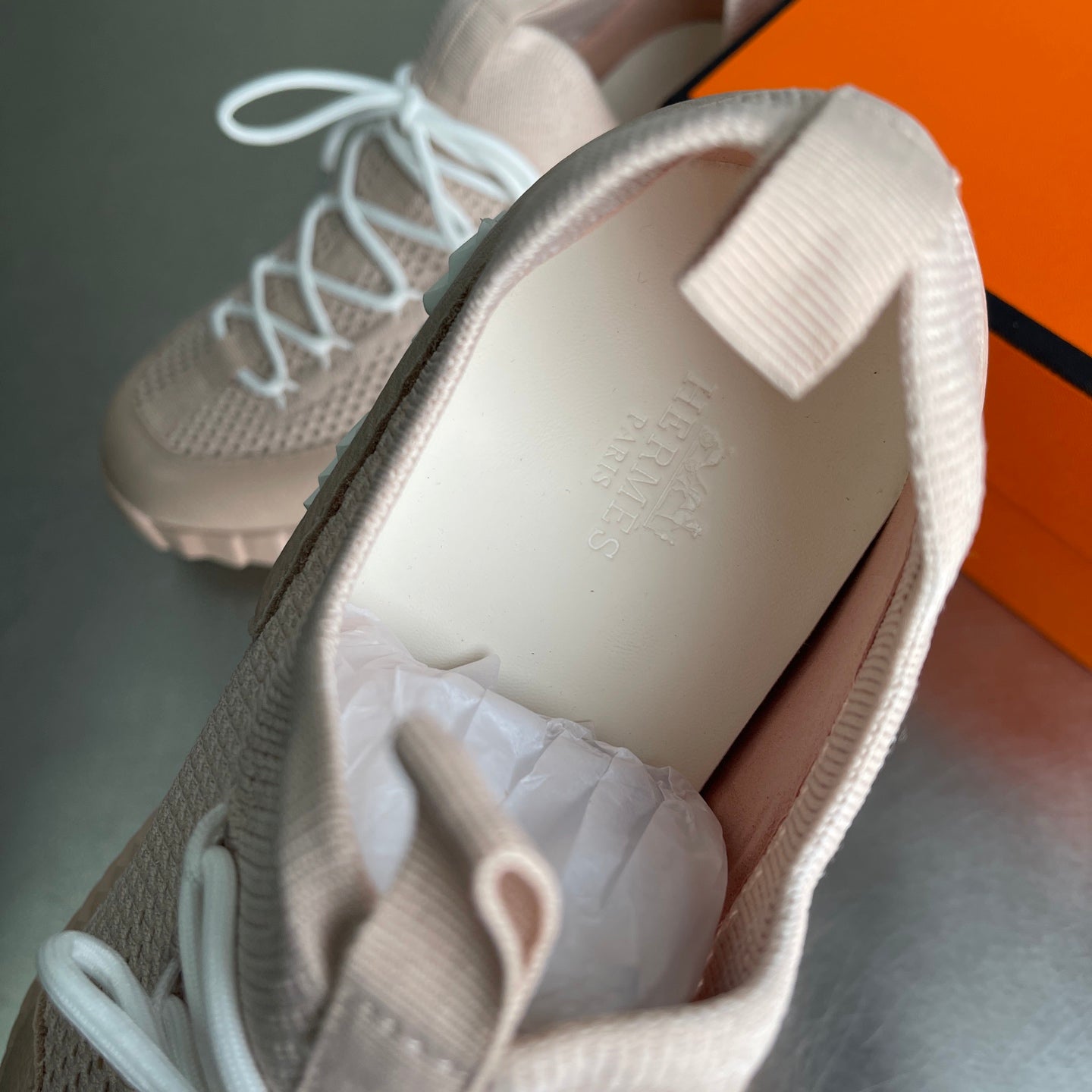 HM Men's 25 Lift Sneaker Pink Mesh Calfskin 703766