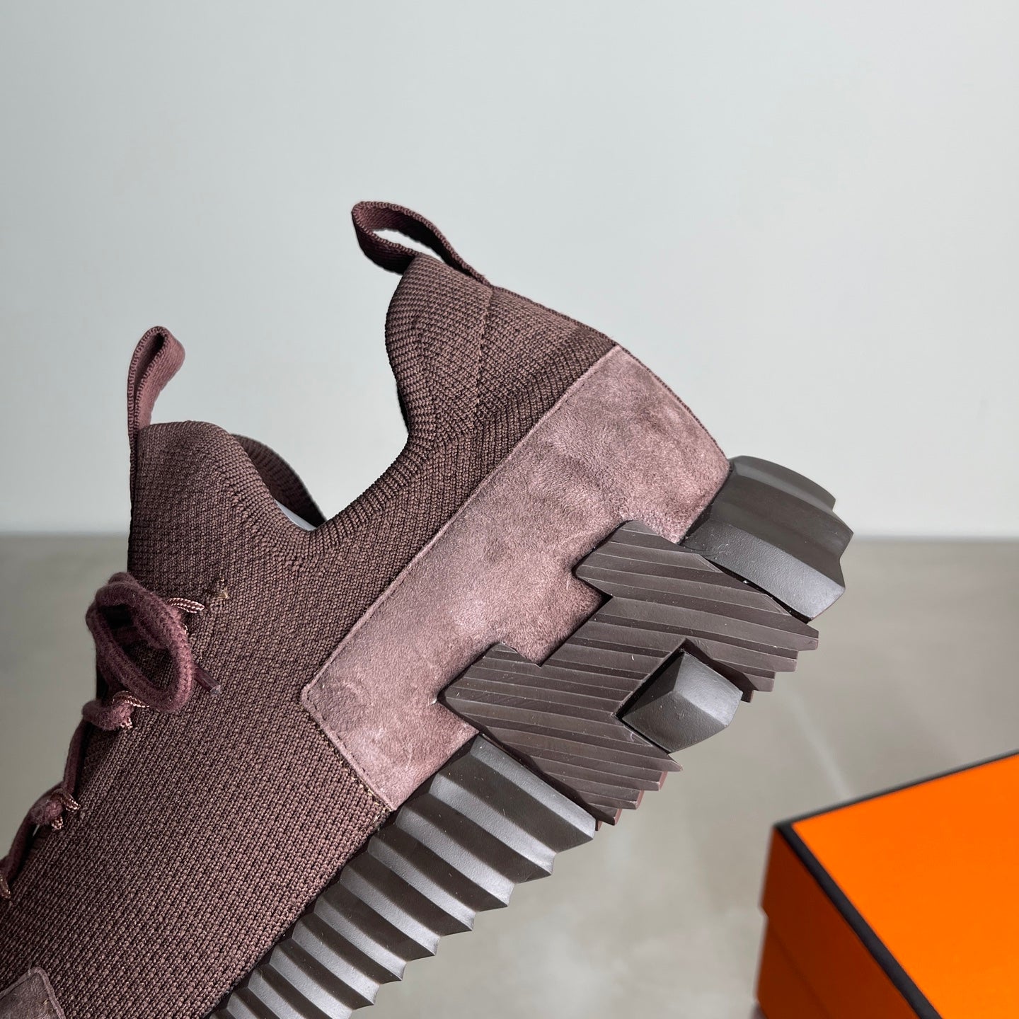 HM Men's 25 Lift Sneaker Earth Brown Mesh Suede 703767