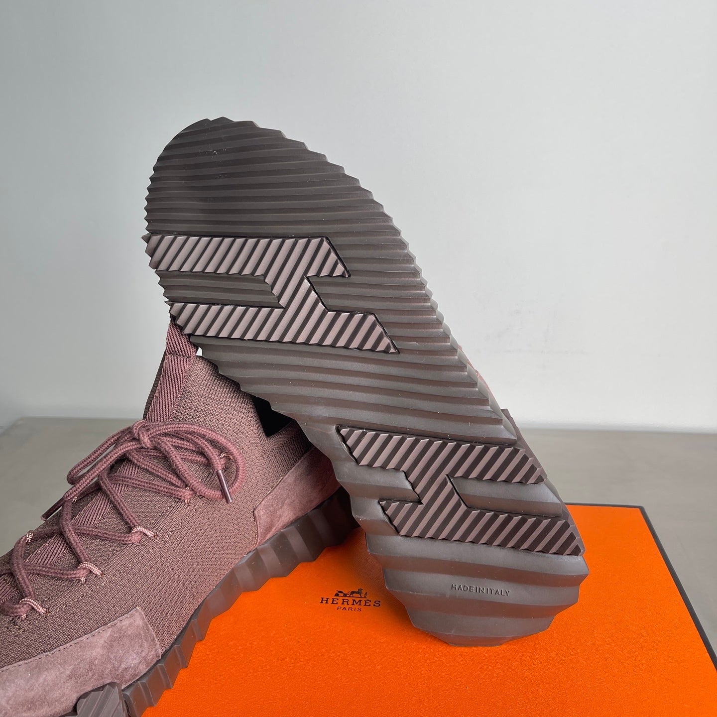 HM Men's 25 Lift Sneaker Earth Brown Mesh Suede 703767