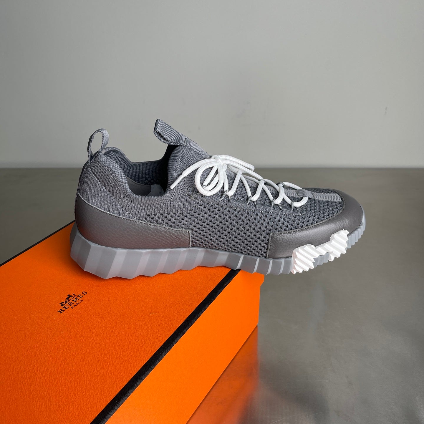 HM Men's 25 Lift Sneaker Grey Mesh Calfskin 703769