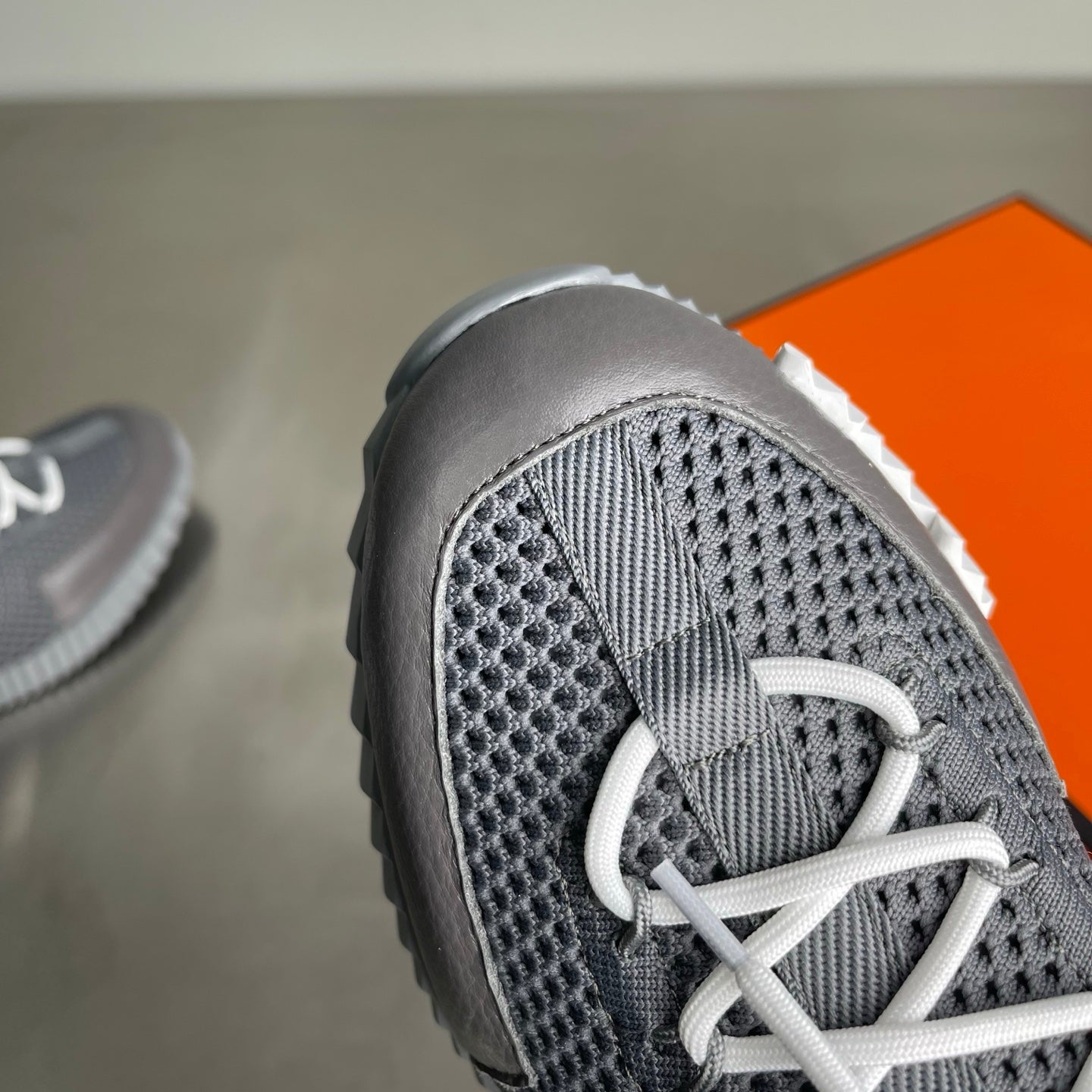 HM Men's 25 Lift Sneaker Grey Mesh Calfskin 703769