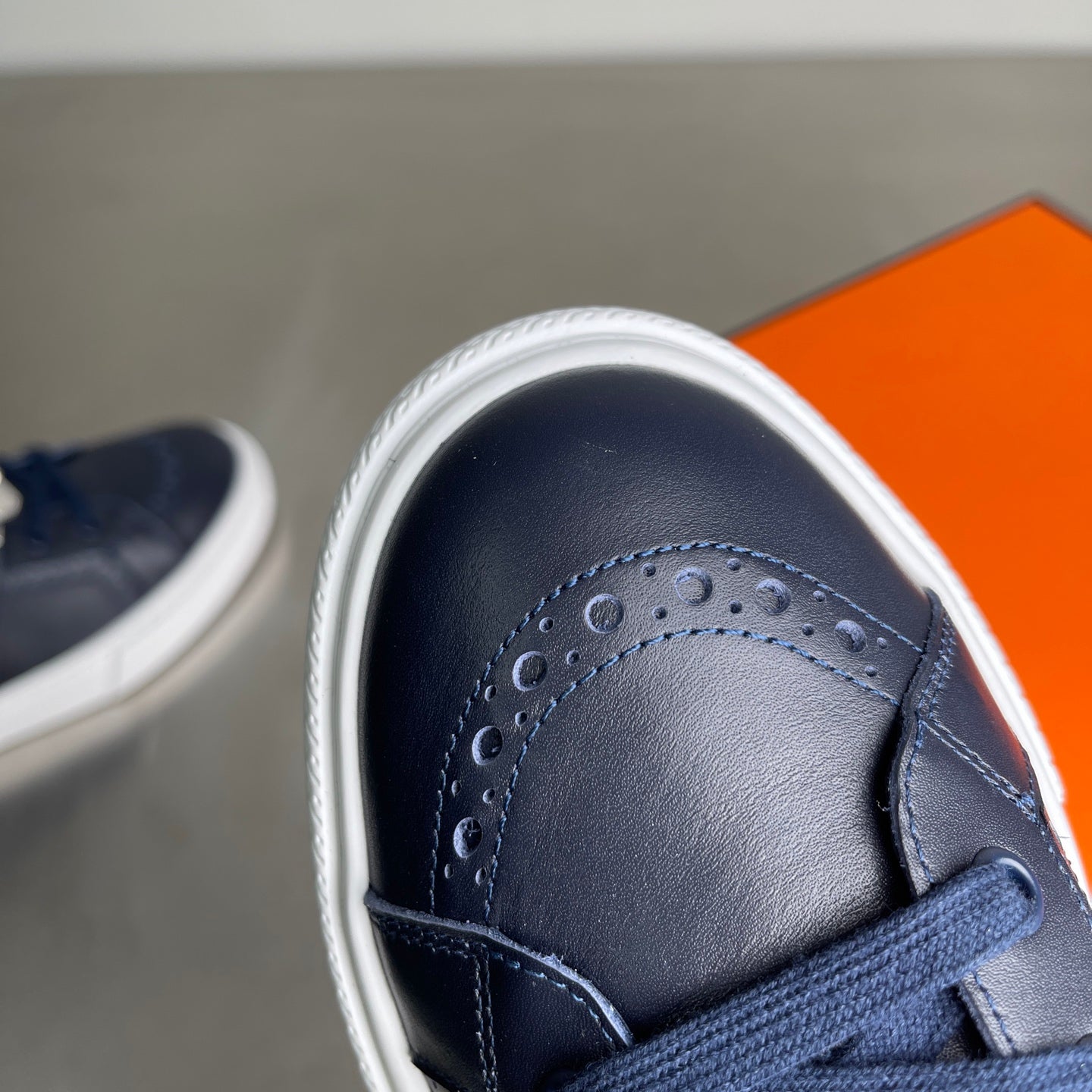 HM Men's Day Sneaker Navy Blue Lambskin 703791