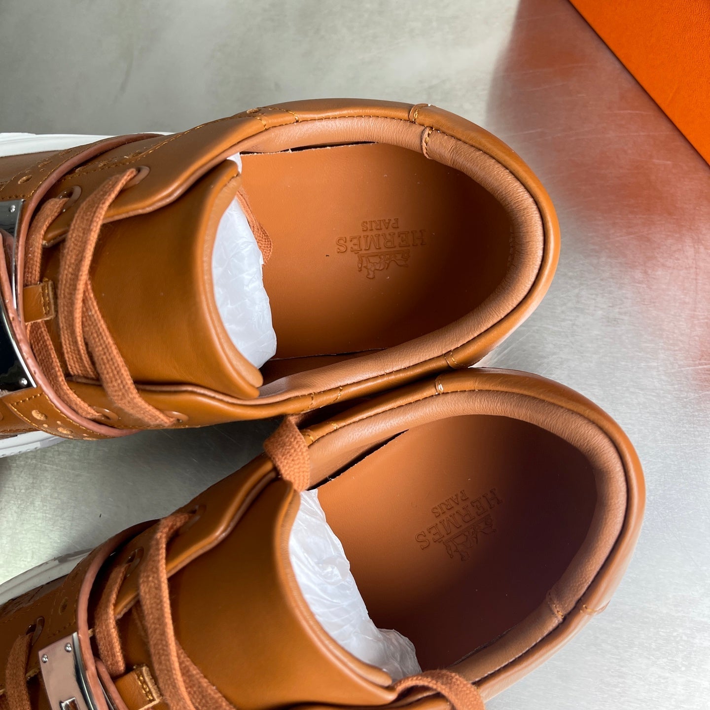 HM Men's Day Sneaker Brown Lambskin 703794