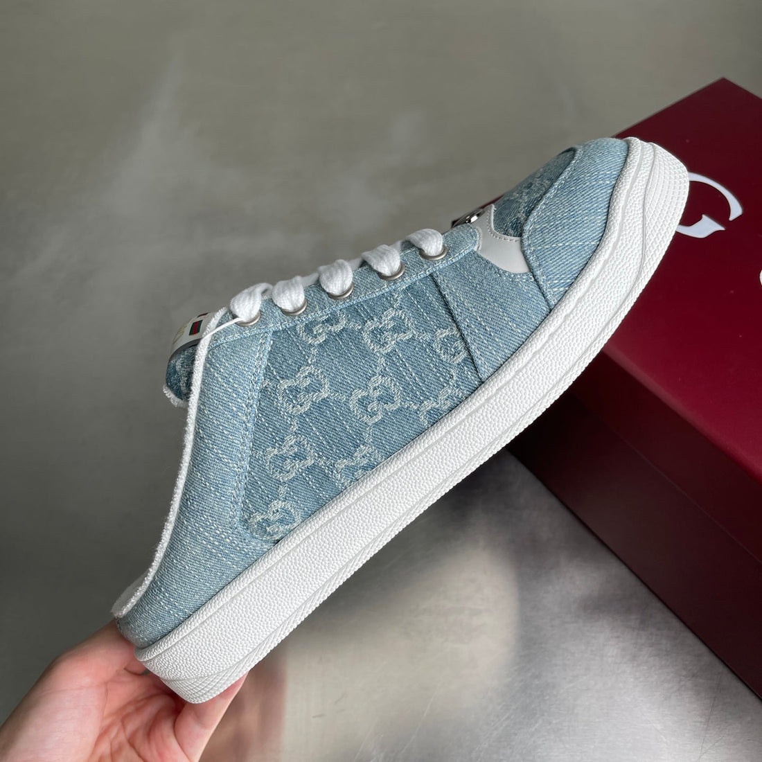 GG Men's Screener Mules Blue Denim 722598