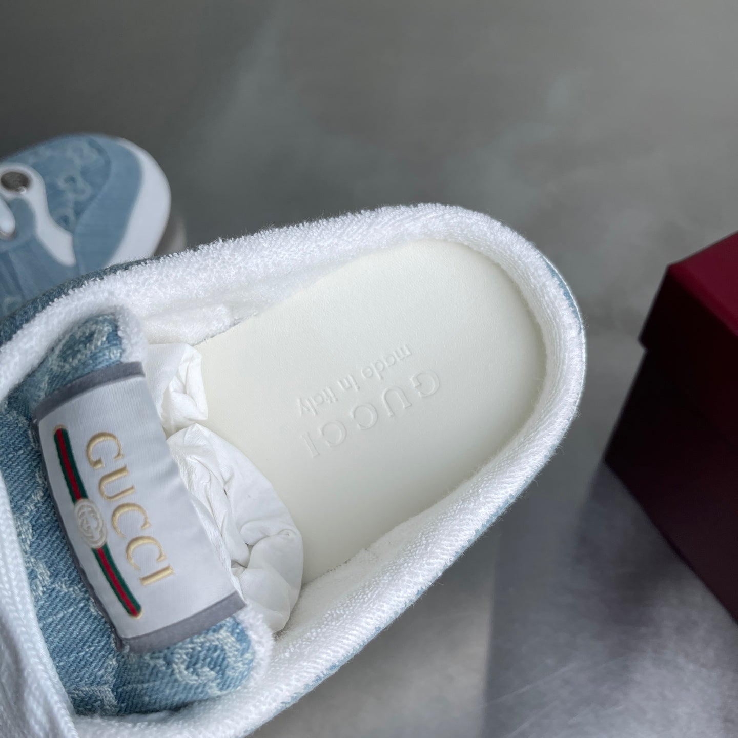 GG Men's Screener Mules Blue Denim 722598