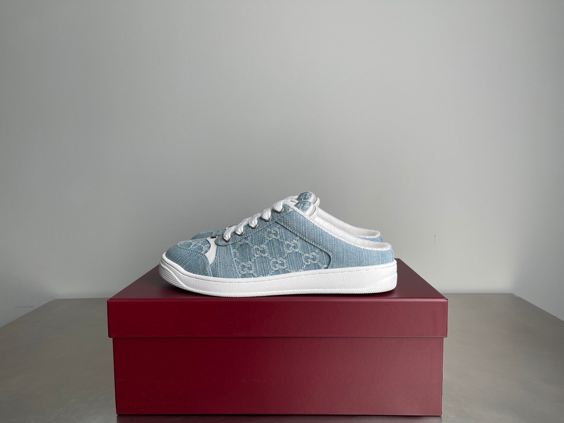 GG Men's Screener Mules Blue Denim 722598