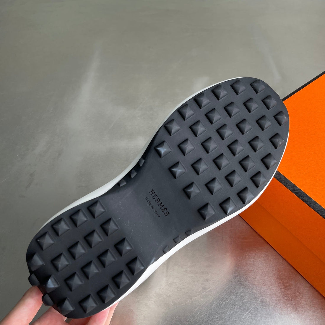 HM Men's Loop Sneaker White Calfskin 741463