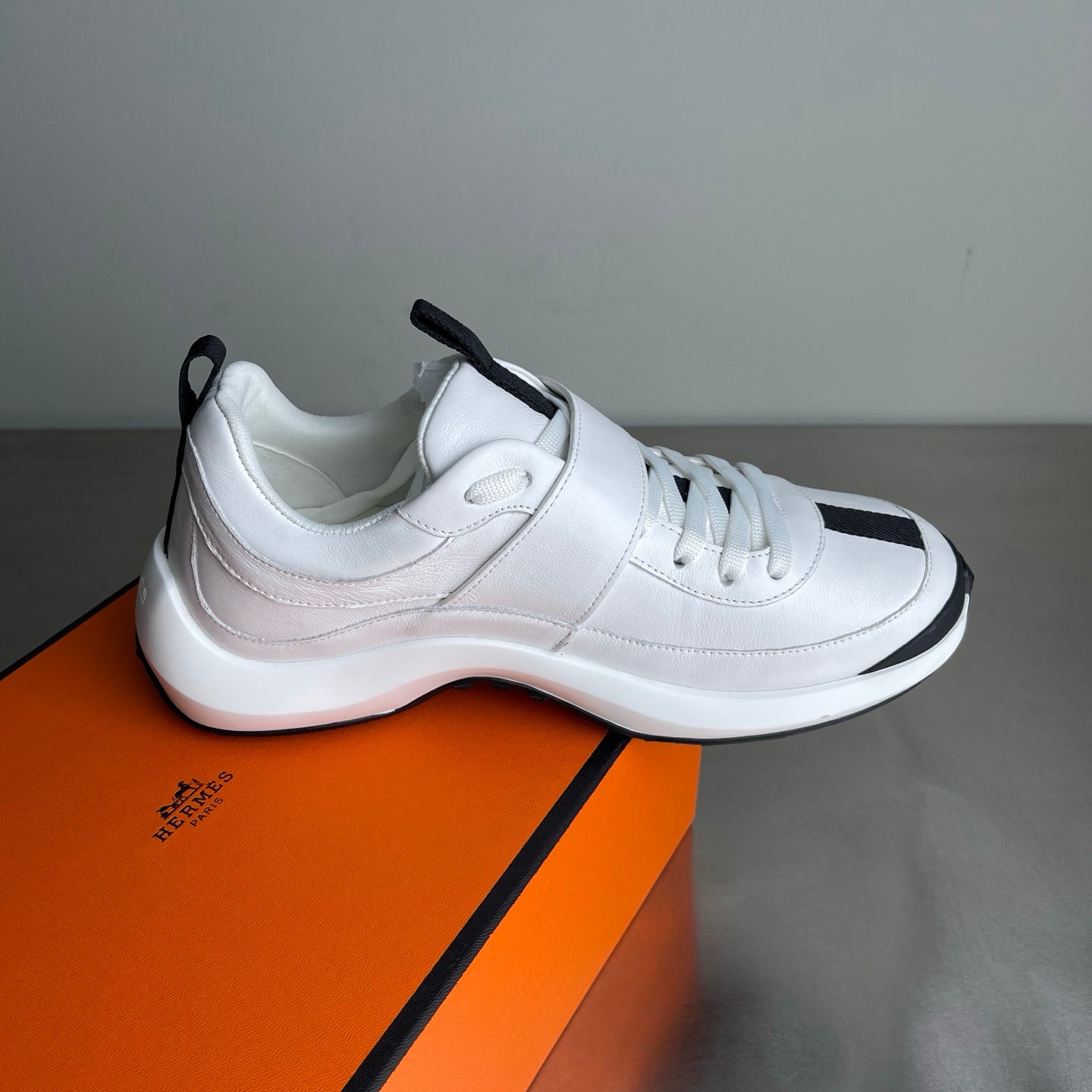 HM Men's Loop Sneaker White Calfskin 741463