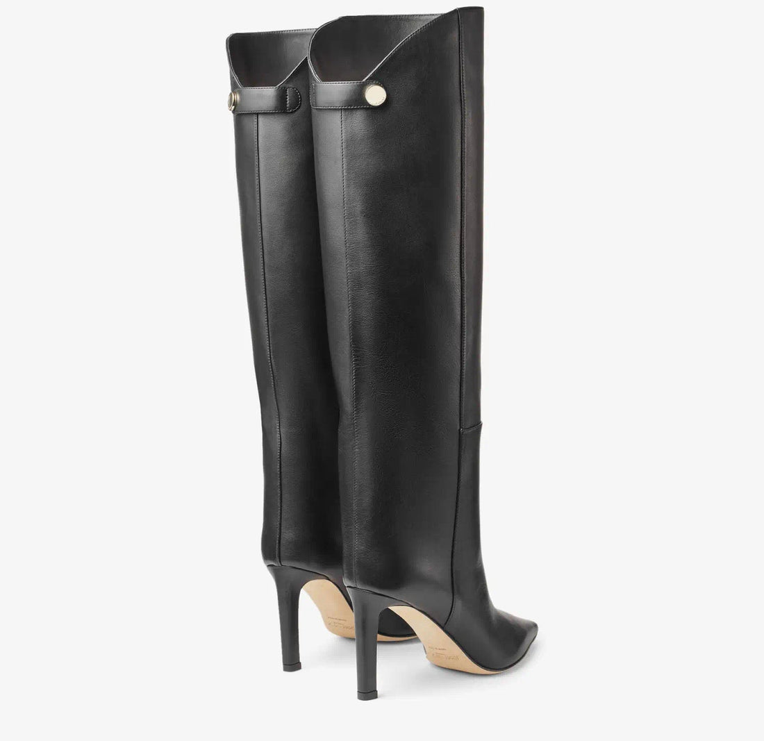 Knee-High Boots Smooth Leather