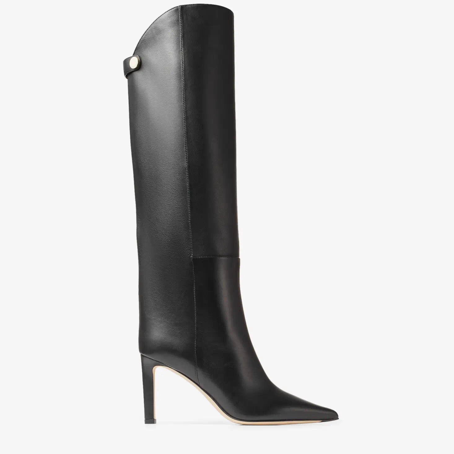 Knee-High Boots Smooth Leather