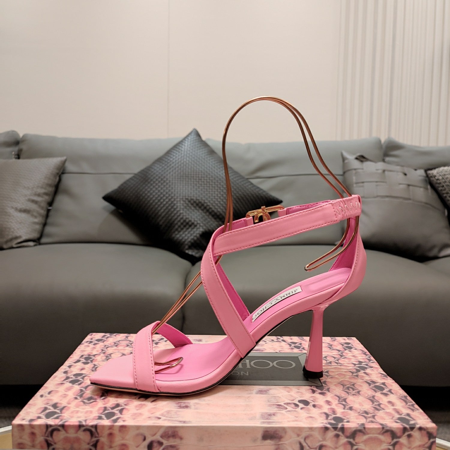 Jimmy 25 Jessica Sandal Pink Pastel Nappa Leather 240094