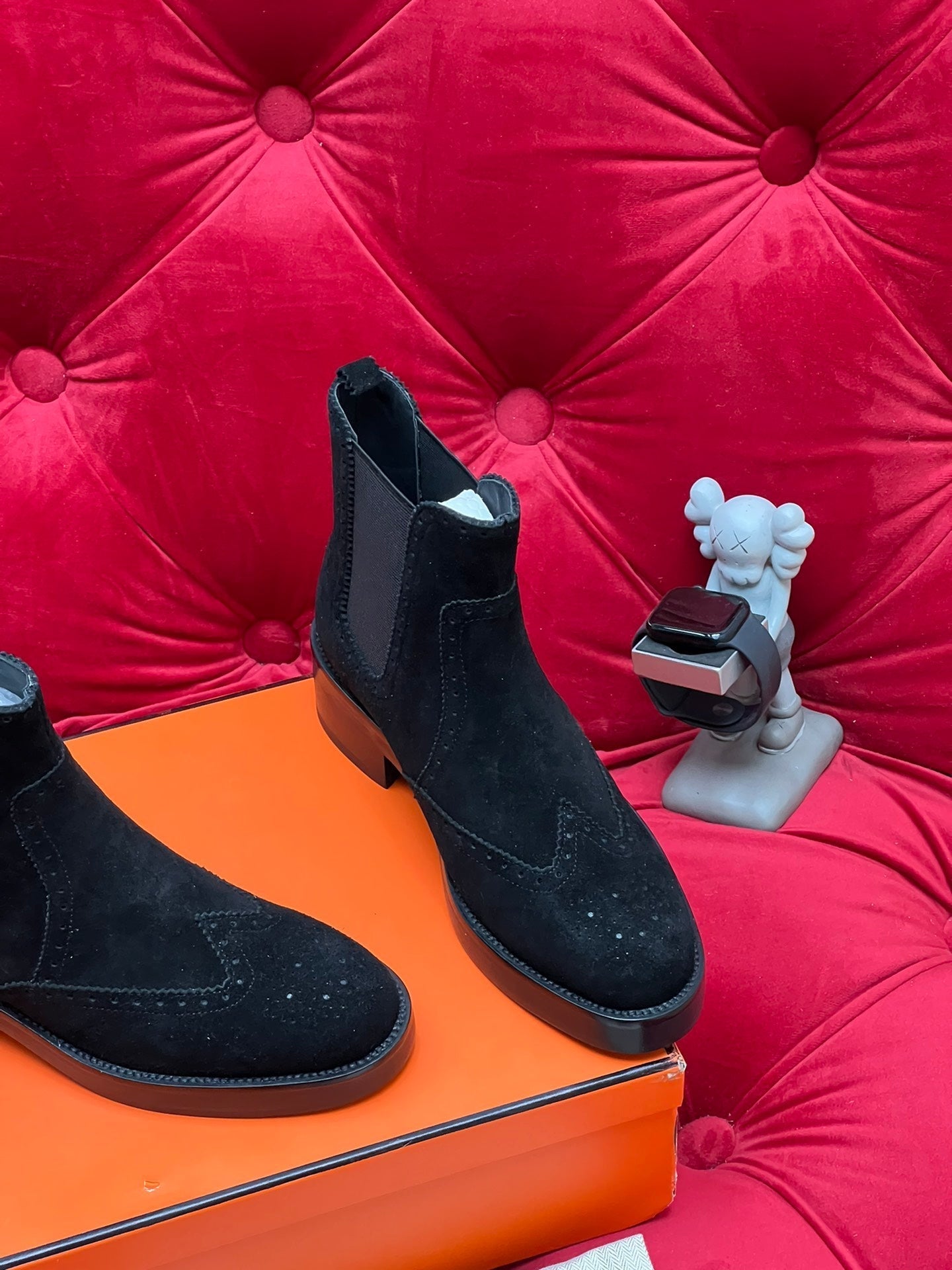 HM Findlay Ankle Boot Black Suede 969360