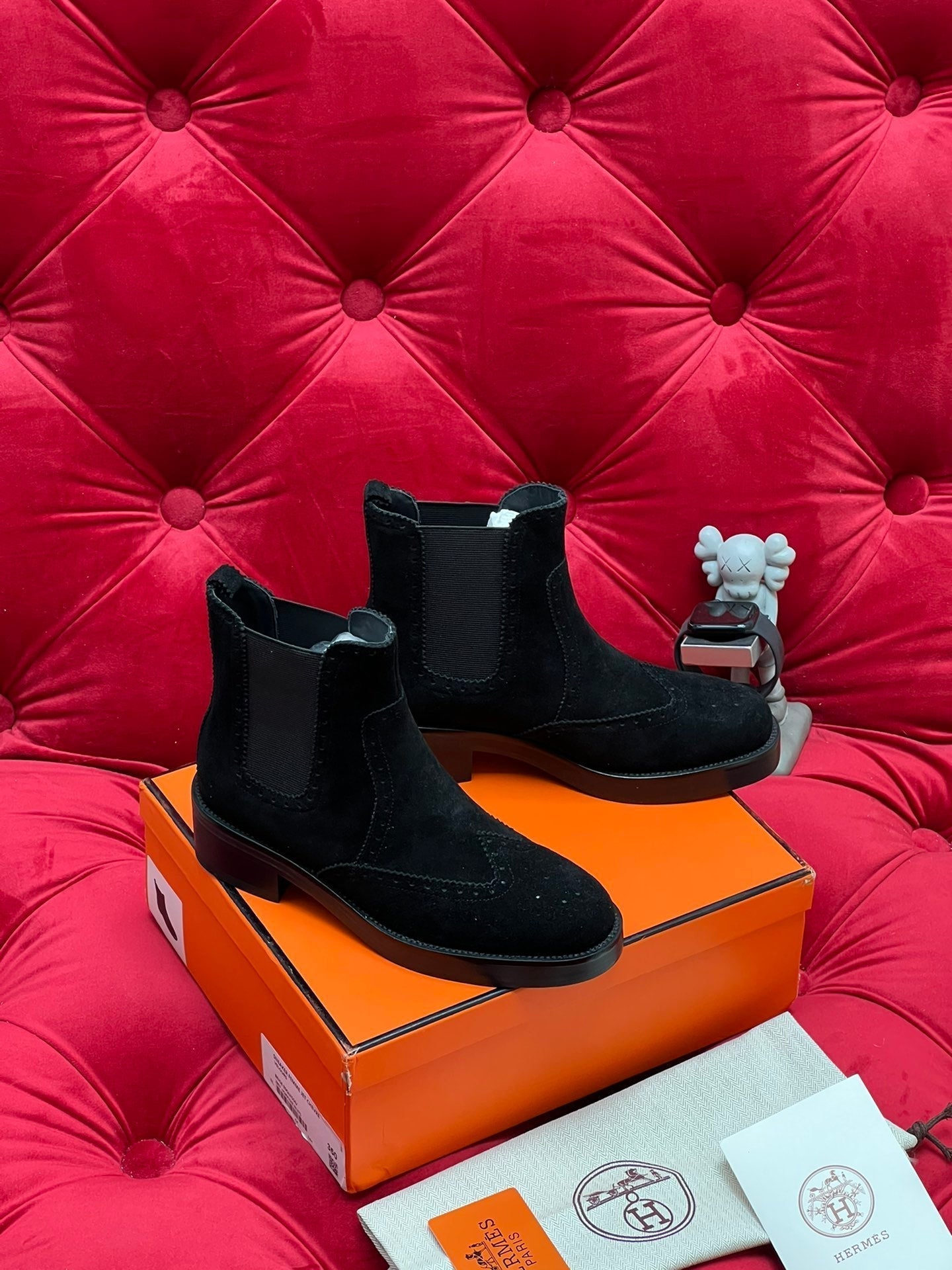 HM Findlay Ankle Boot Black Suede 969360