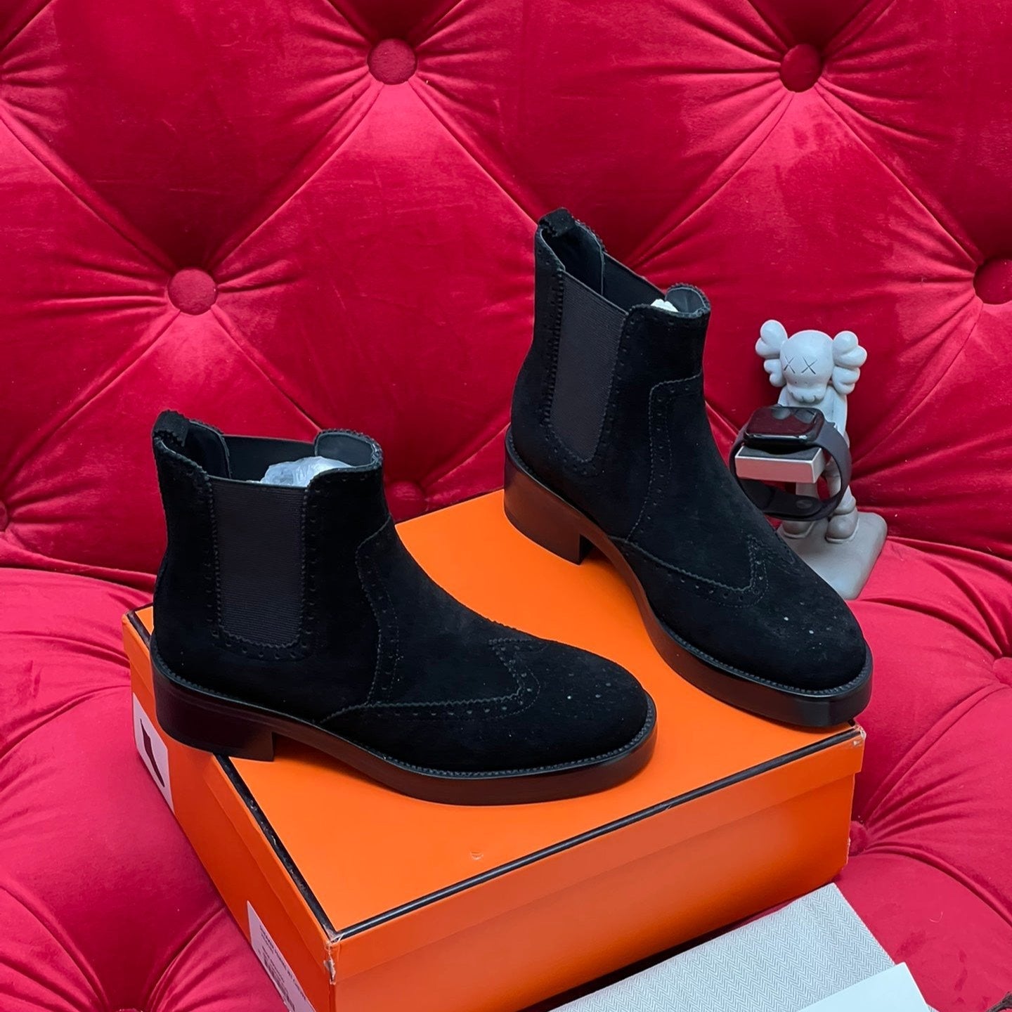 HM Findlay Ankle Boot Black Suede 969360