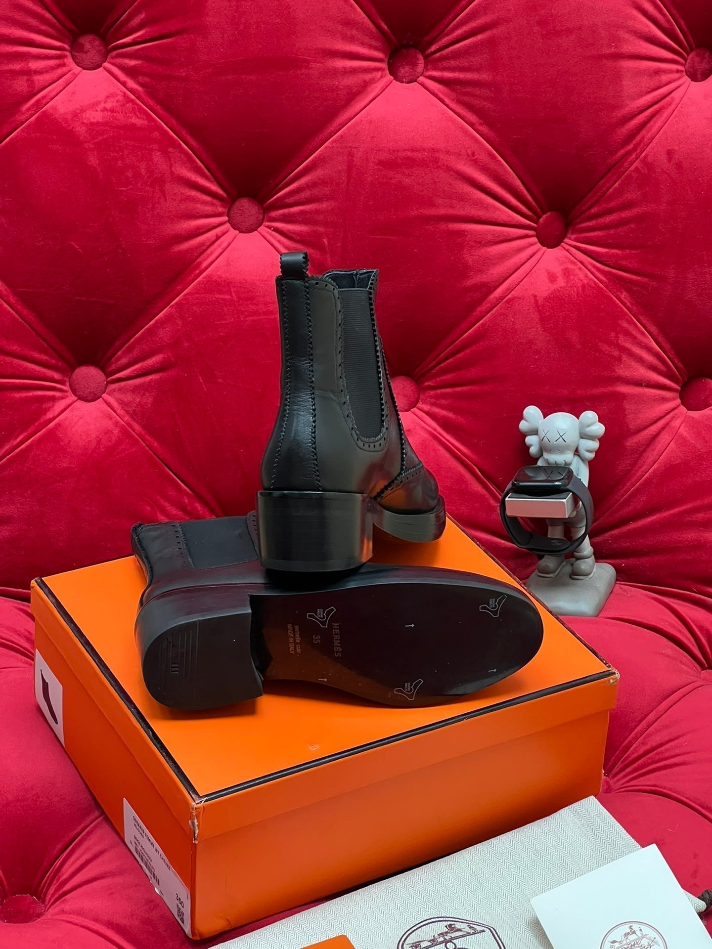 HM Findlay Ankle Boot Black Calfskin 969362