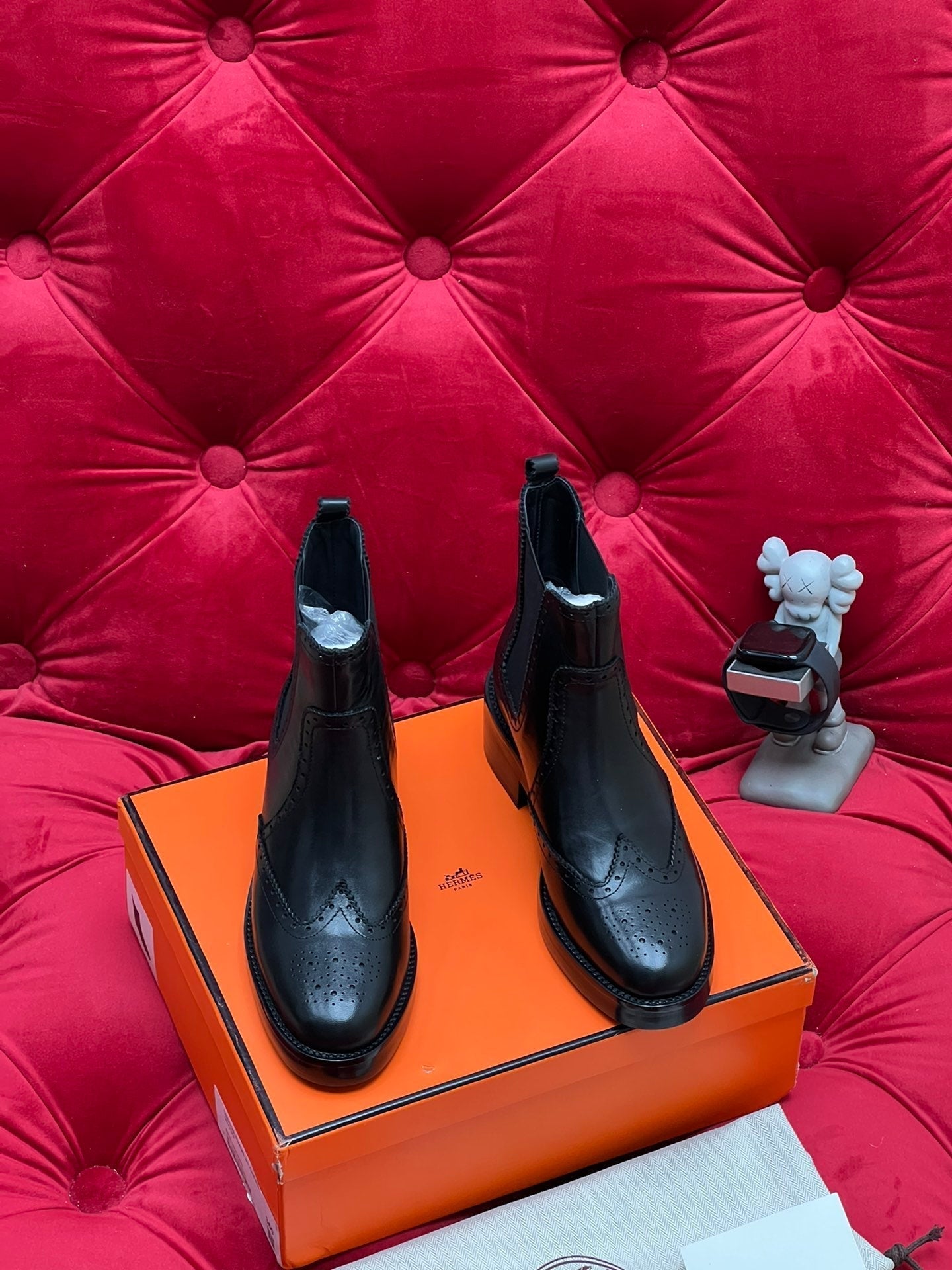 HM Findlay Ankle Boot Black Calfskin 969362