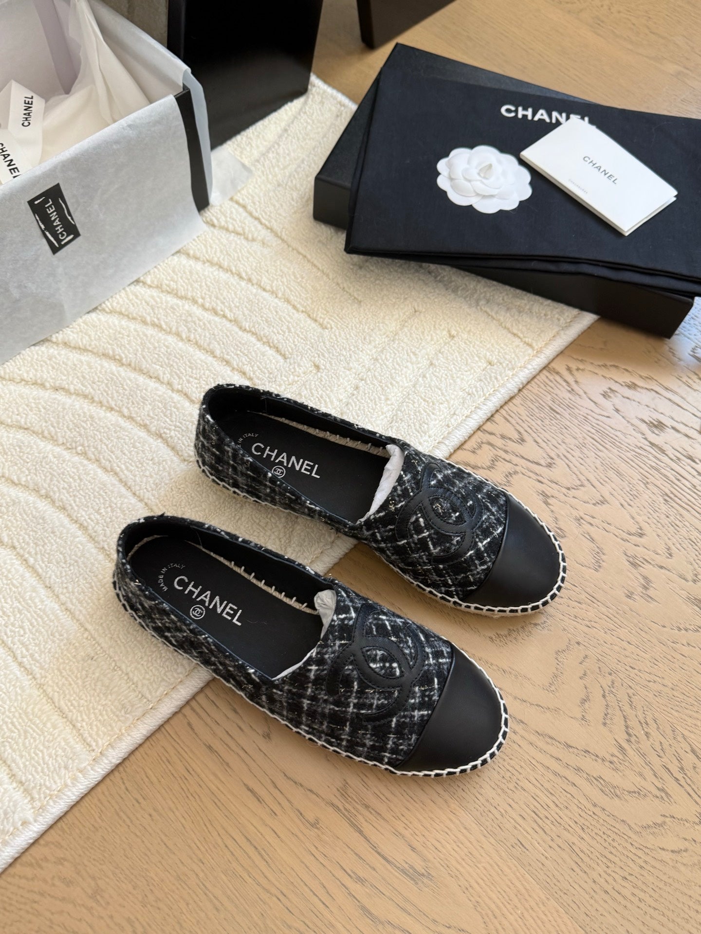 CC Espadrilles Quilted Tweed