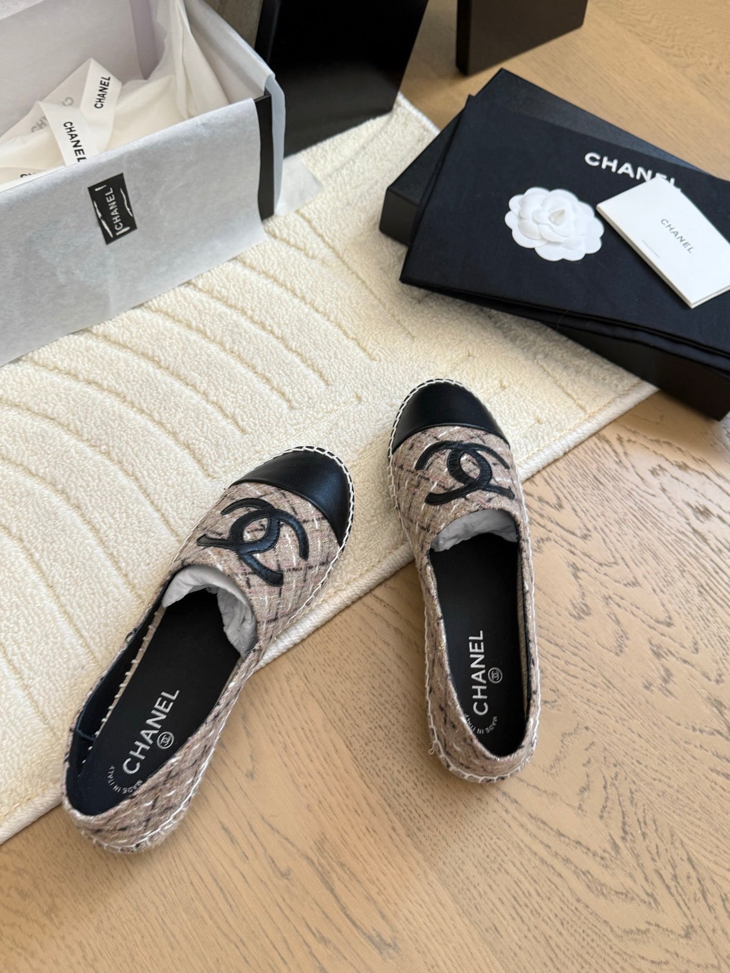 CC Espadrilles Quilted Tweed